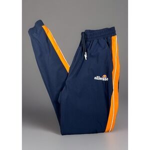 Ellesse El‎ Rosalla Track Pant  Women 2 Joggers Retro Nylon Shell AOP Inside-EUC